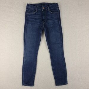 Madewell Jeans Womens 27 The Looker Crop Switch‎ It Up Dark Wash Blue